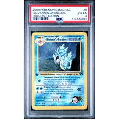 Pokémon TCG: Giovanni's Gyarados 5 PSA 4 - Gym Challenge