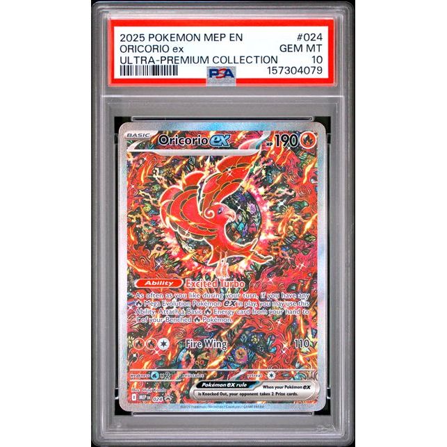 Pokémon TCG: Oricorio Ex #024 PSA 10 - Mega Evolution Promo