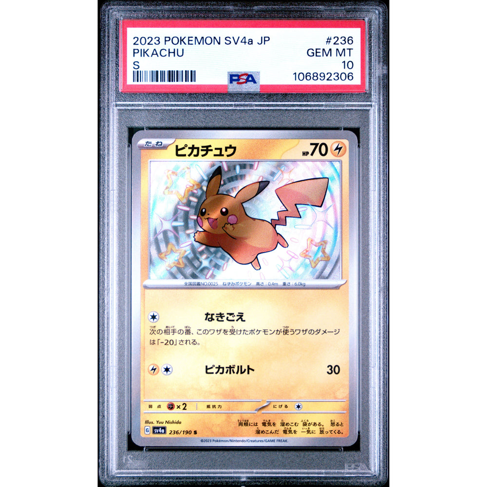 Pokémon TCG: Pikachu #236 PSA 10 - Japanese