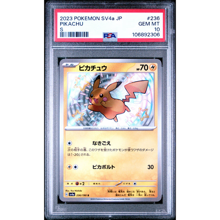 Pokémon TCG: Pikachu #236 PSA 10 - Japanese-106892306