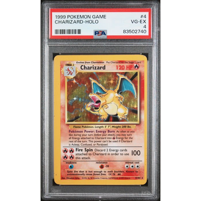 Pokémon TCG: Charizard Holo #4 PSA 4-83502740