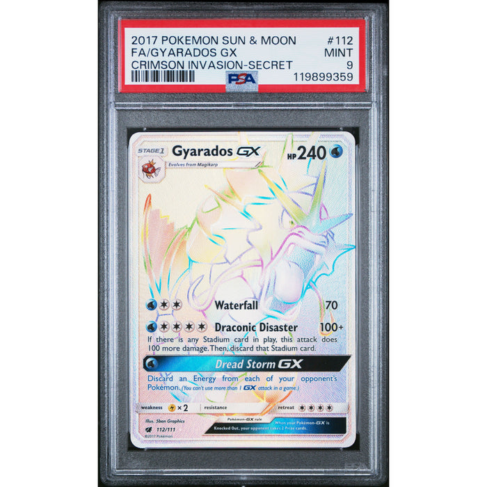 Pokémon TCG: Gyarados Gx #112 PSA 9-119899359