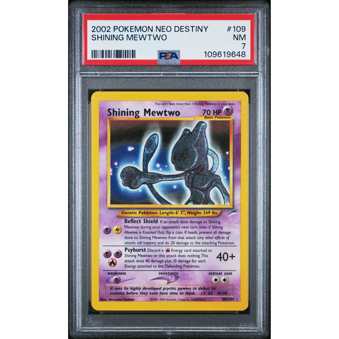 Pokémon TCG: Shining Mewtwo #109 PSA 7 - Neo Destiny-109619648