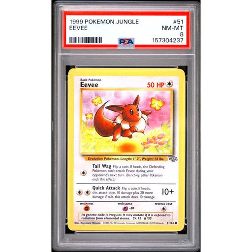 Pokémon TCG: Eevee #51 PSA 8-157304237