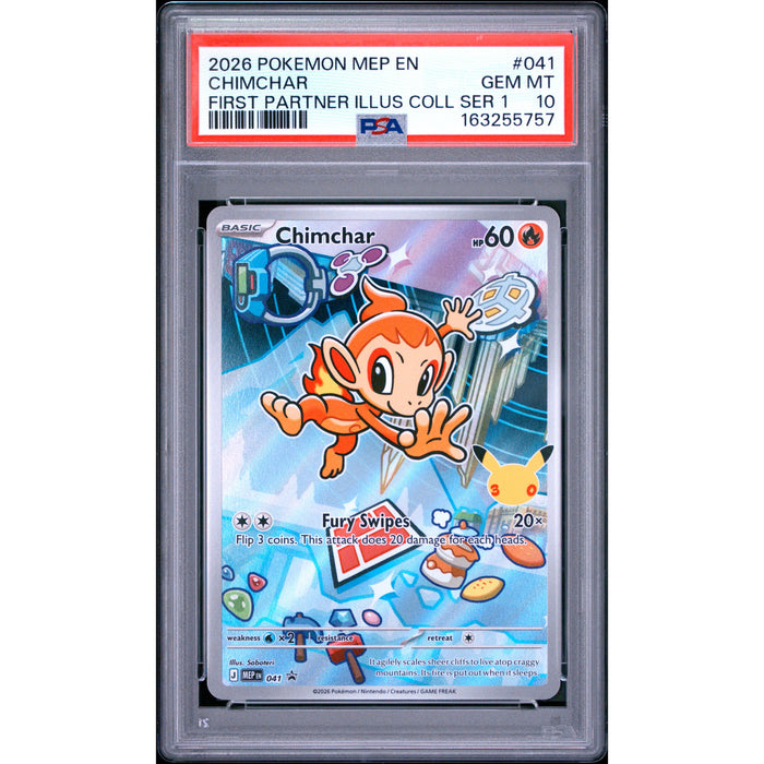 Pokémon TCG: Chimchar #041 PSA 10-163255757