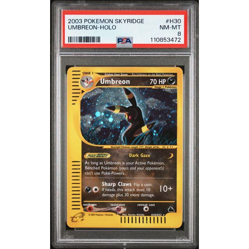 Pokémon TCG: Umbreon Holo #H30 PSA 8-110853472