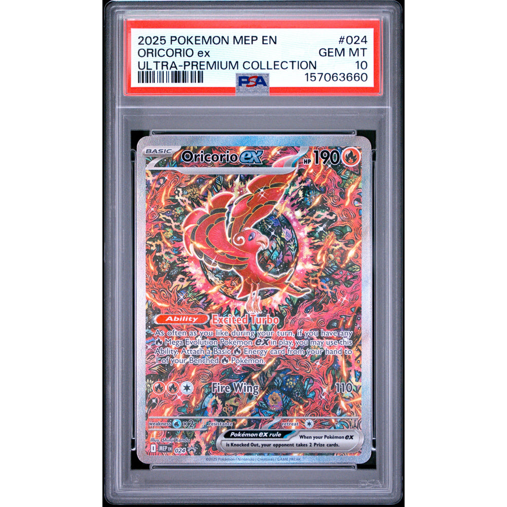 Pokémon TCG: Oricorio Ex #024 PSA 10 - Mega Evolution Promo