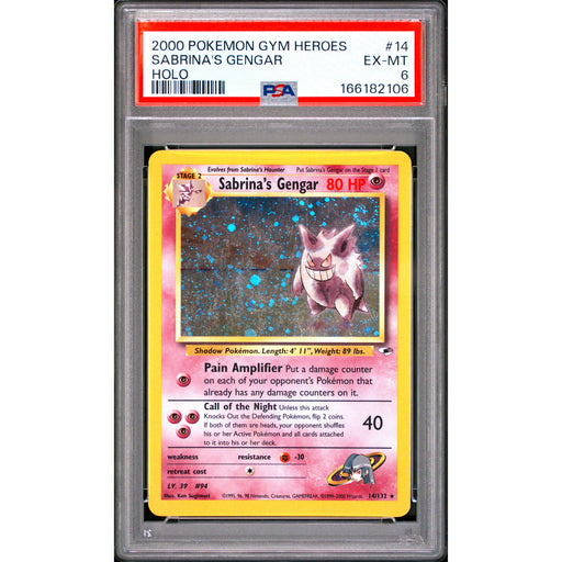 Pokémon TCG: Sabrina's Gengar #14 PSA 6-166182106