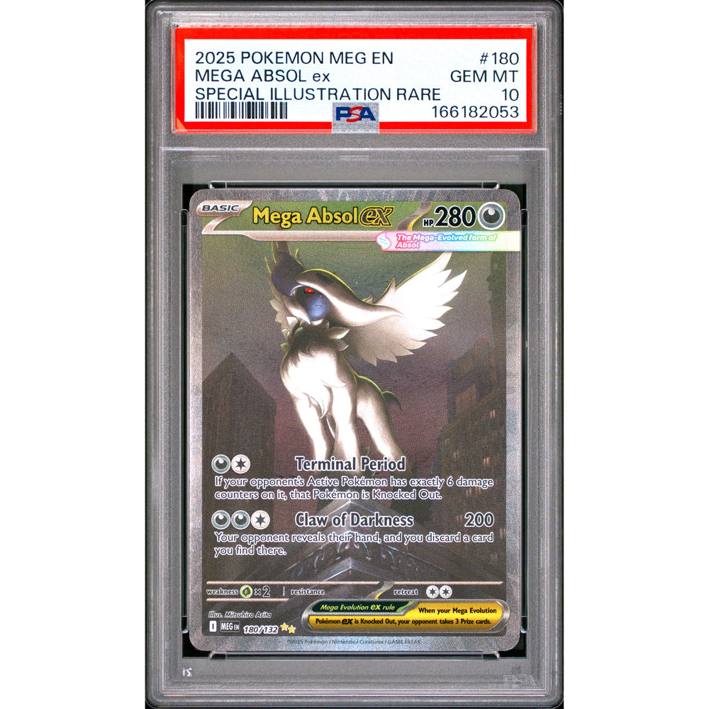 Pokémon TCG: Mega Absol Ex #180 PSA 10 - Mega Evolution