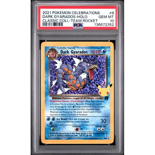 Dark Gyarados Holo #8 PSA 10 – Team Rocket Pokémon