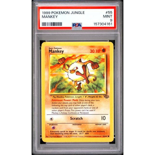 Pokémon TCG: Mankey #55 PSA 9-157304161