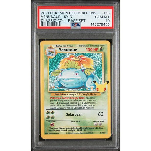Pokémon TCG: Venusaur Holo #15 PSA 10-147278465