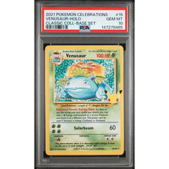 Pokémon TCG: Venusaur Holo #15 PSA 10 - Celebrations