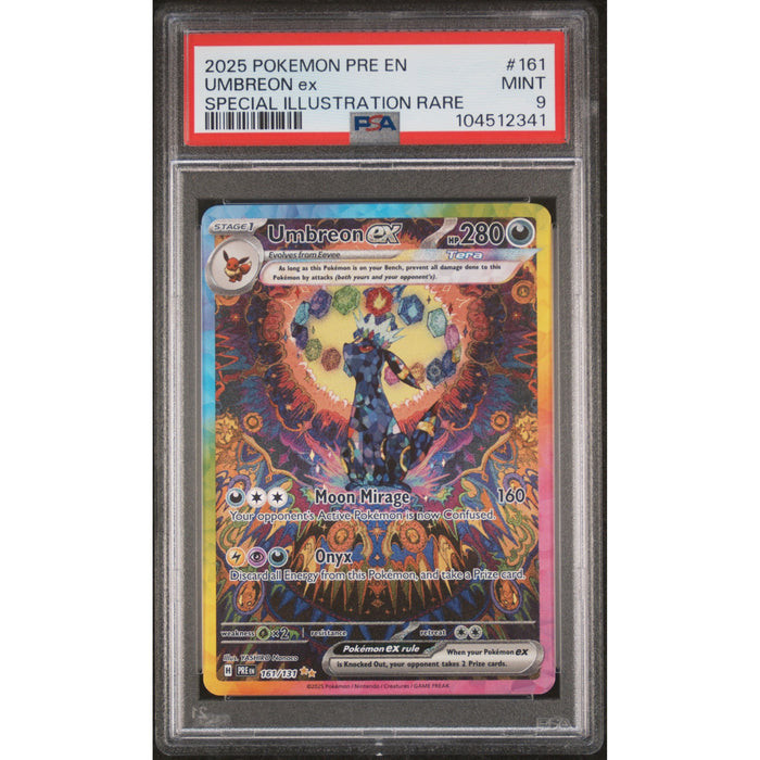 Pokémon TCG: Umbreon Ex #161 PSA 9 - Prismatic Evolutions-104512341