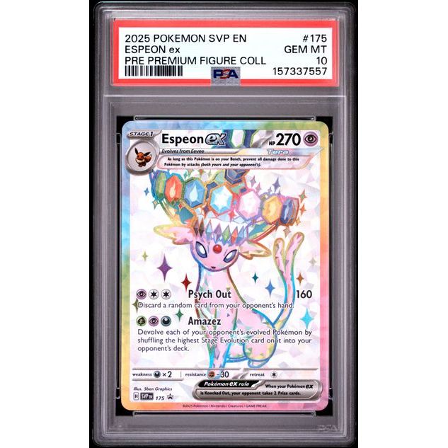 Pokémon TCG: Espeon Ex #175 PSA 10 - Scarlet & Violet Promo