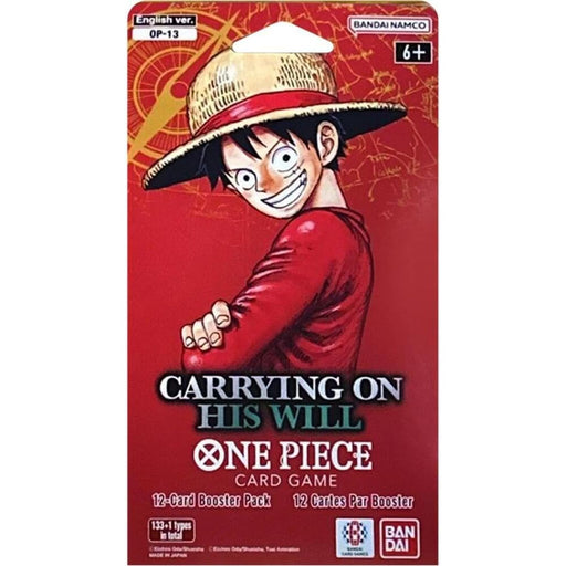 One Piece Carrying On His Will OP-13 Sleeved Booster Pack