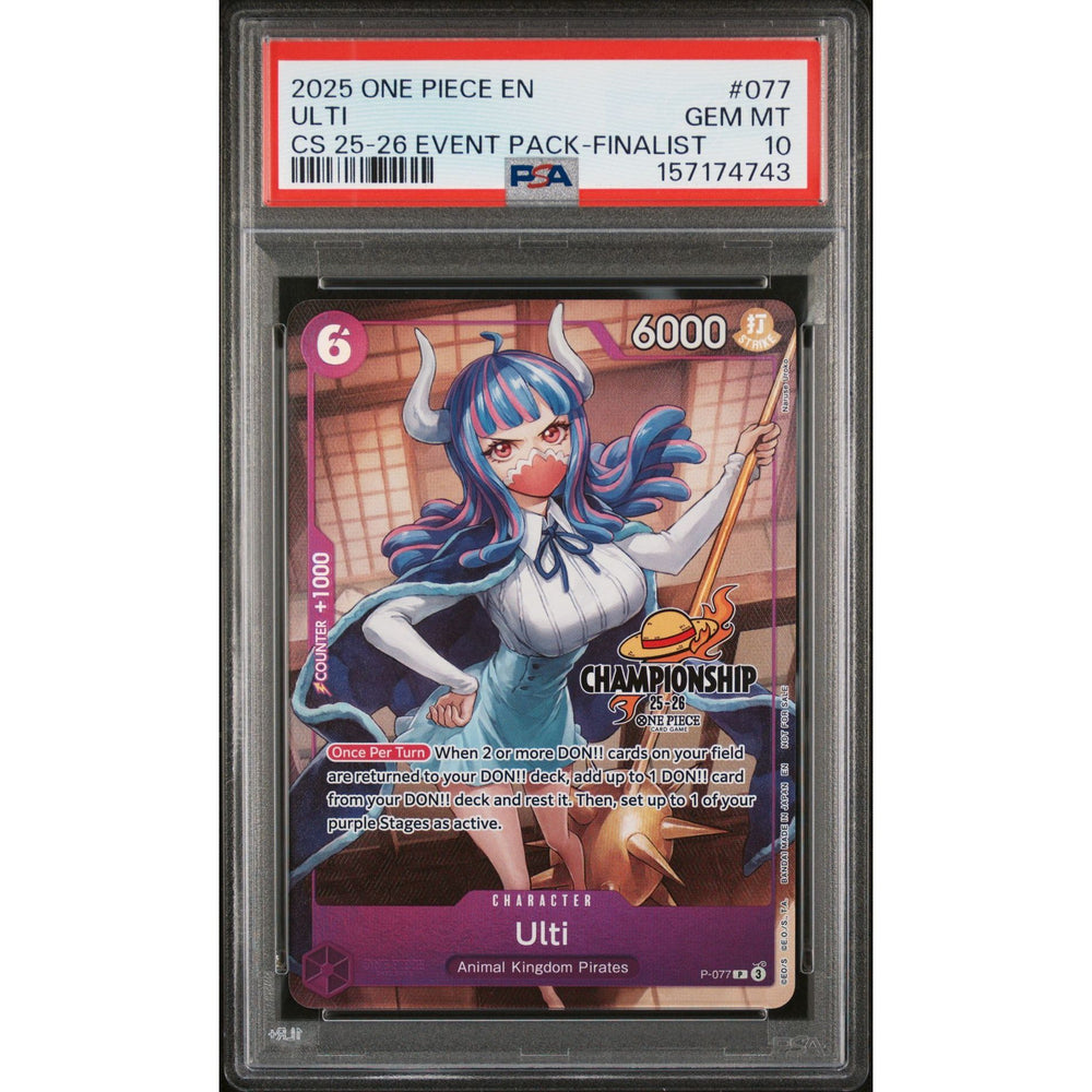 One Piece TCG: Ulti #077 PSA 10