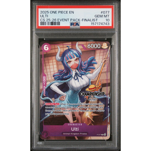 One Piece TCG: Ulti #077 PSA 10-157174743