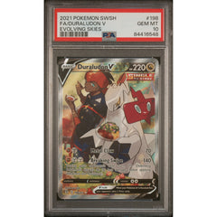 Pokémon TCG: Duraludon V #198 PSA 10 - Evolving Skies