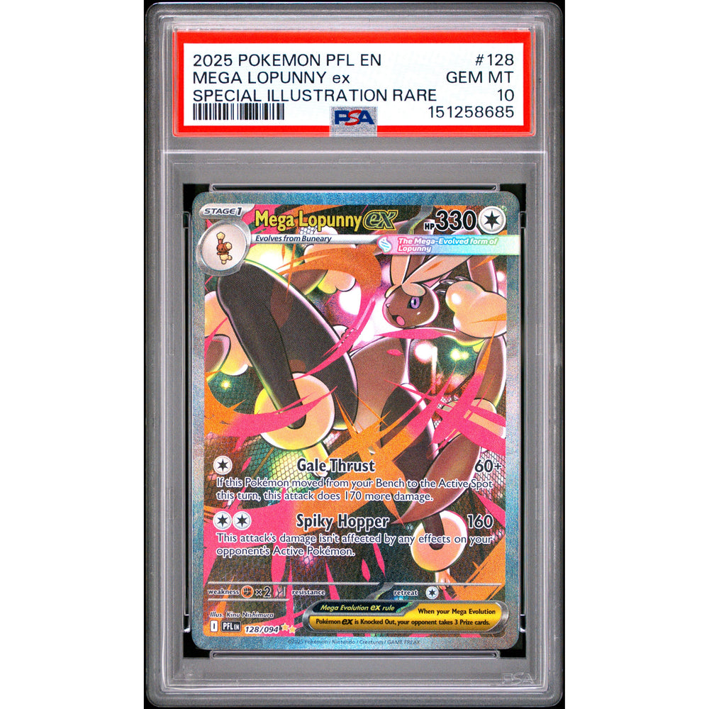 Pokémon TCG: Mega Lopunny Ex #128 PSA 10