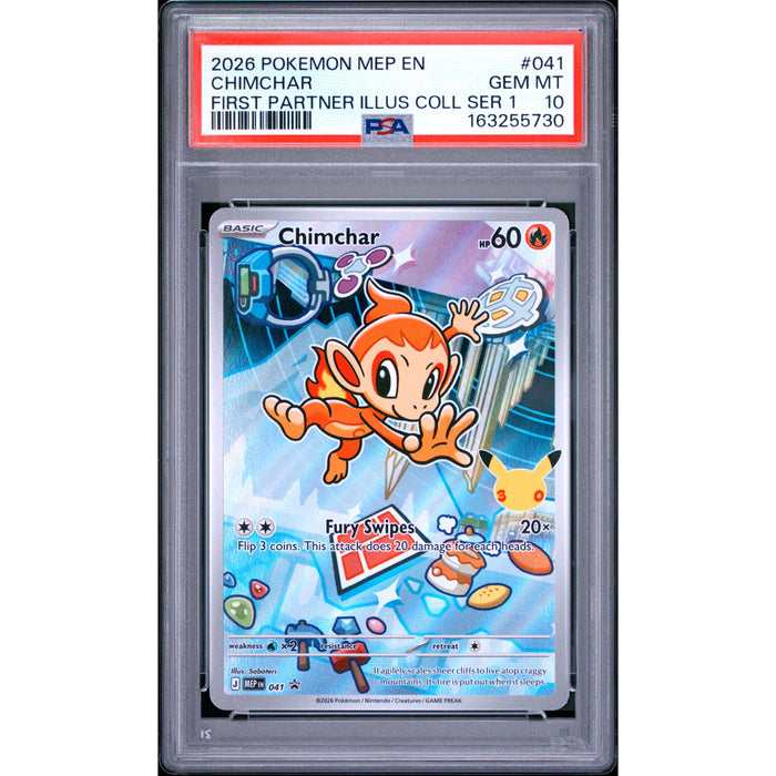 Pokémon TCG: Chimchar #041 PSA 10-163255730