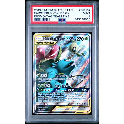 Pokémon TCG: Celebi & Venusaur Gx SM167 PSA 9 - Sun & Moon Black Star Promo-143218055
