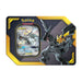 The Pokémon TCG: 2019 Tag Team Tin by The Pokémon Company features Pikachu and Zekrom, displaying a Pikachu & Zekrom-GX card on the left and showcasing artwork of both Pokémon on the right side of the tin.