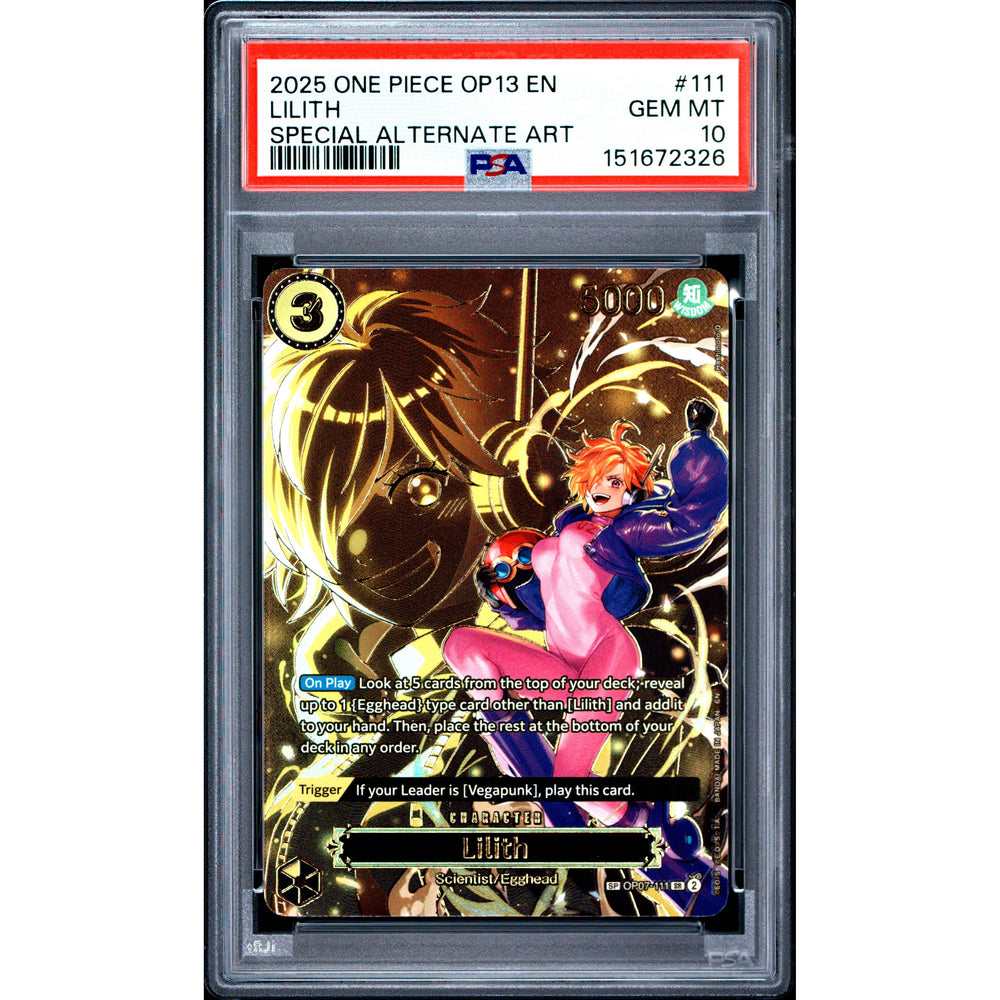 One Piece TCG: Lilith #111 PSA 10