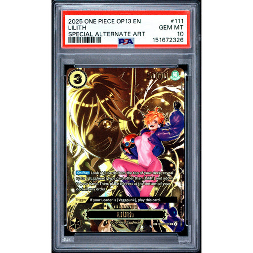 One Piece TCG: Lilith #111 PSA 10-151672326