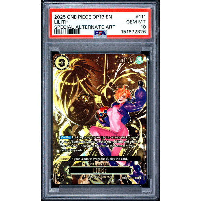 One Piece TCG: Lilith #111 PSA 10-151672326