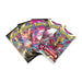 Five assorted booster packs from the Pokémon TCG: Hisuian Zoroark Vstar Collection by The Pokémon Company are displayed in a fan, each showcasing vibrant artwork and themes from different series—including Lost Origin, highlighted by the powerful Hisuian Zoroark Vstar, and Brilliant Stars—making this collection an essential addition for any Pokémon TCG enthusiast.