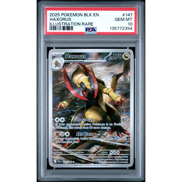 Pokémon TCG: Haxorus #147 PSA 10 - Black Bolt-135772394