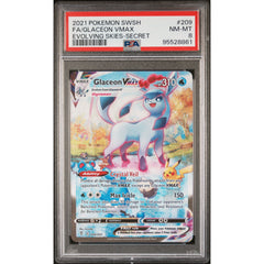 Pokémon TCG: Glaceon Vmax 209 PSA 8 - Evolving Skies