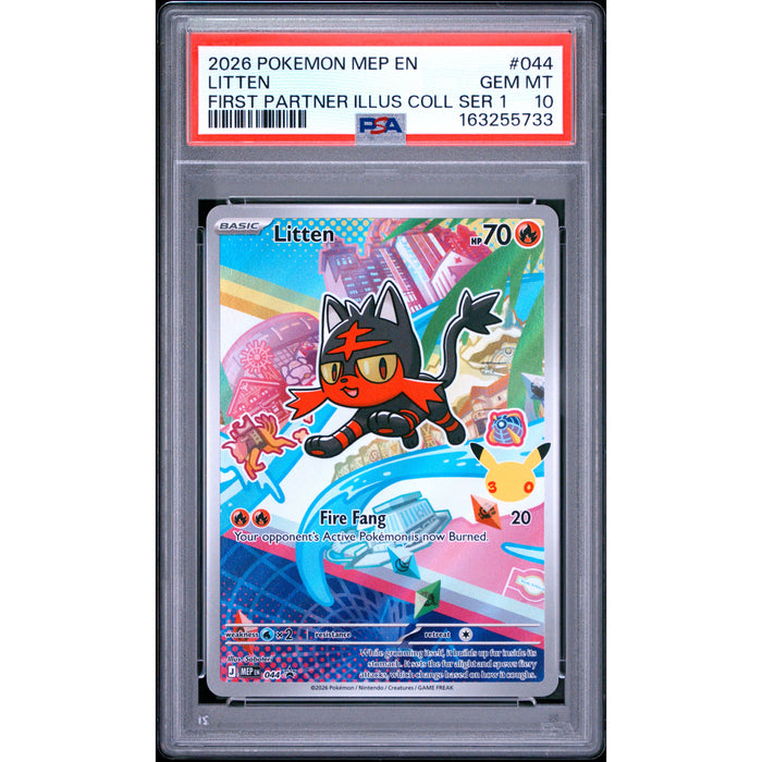 Pokémon TCG: Litten #044 PSA 10-163255733