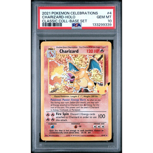 Pokémon TCG: Charizard 4 PSA 10 - Celebrations