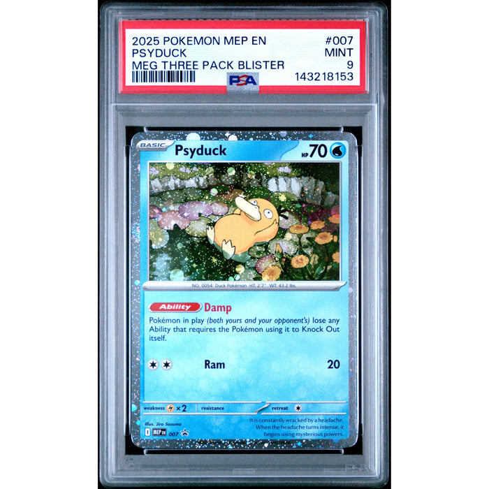 Pokémon TCG: Psyduck #007 PSA 9 - Mega Evolution Promo-143218153