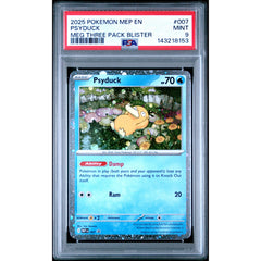 Pokémon TCG: Psyduck #007 PSA 9 - Mega Evolution Promo