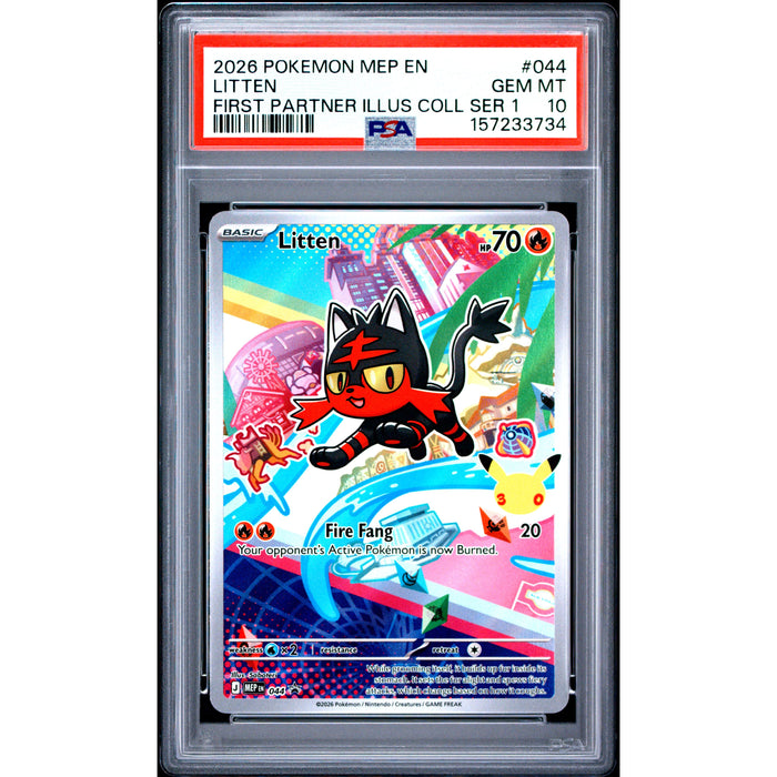 Pokémon TCG: Litten #044 PSA 10-157233734