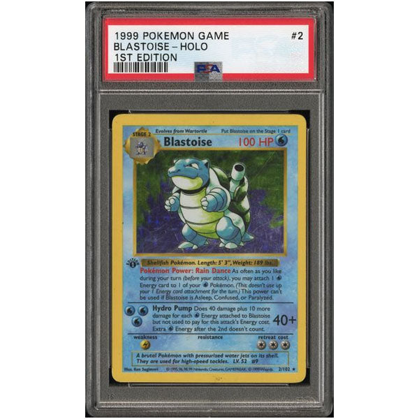 PSA: Blastoise Holo 002/102 - 1st Edition - Base Set