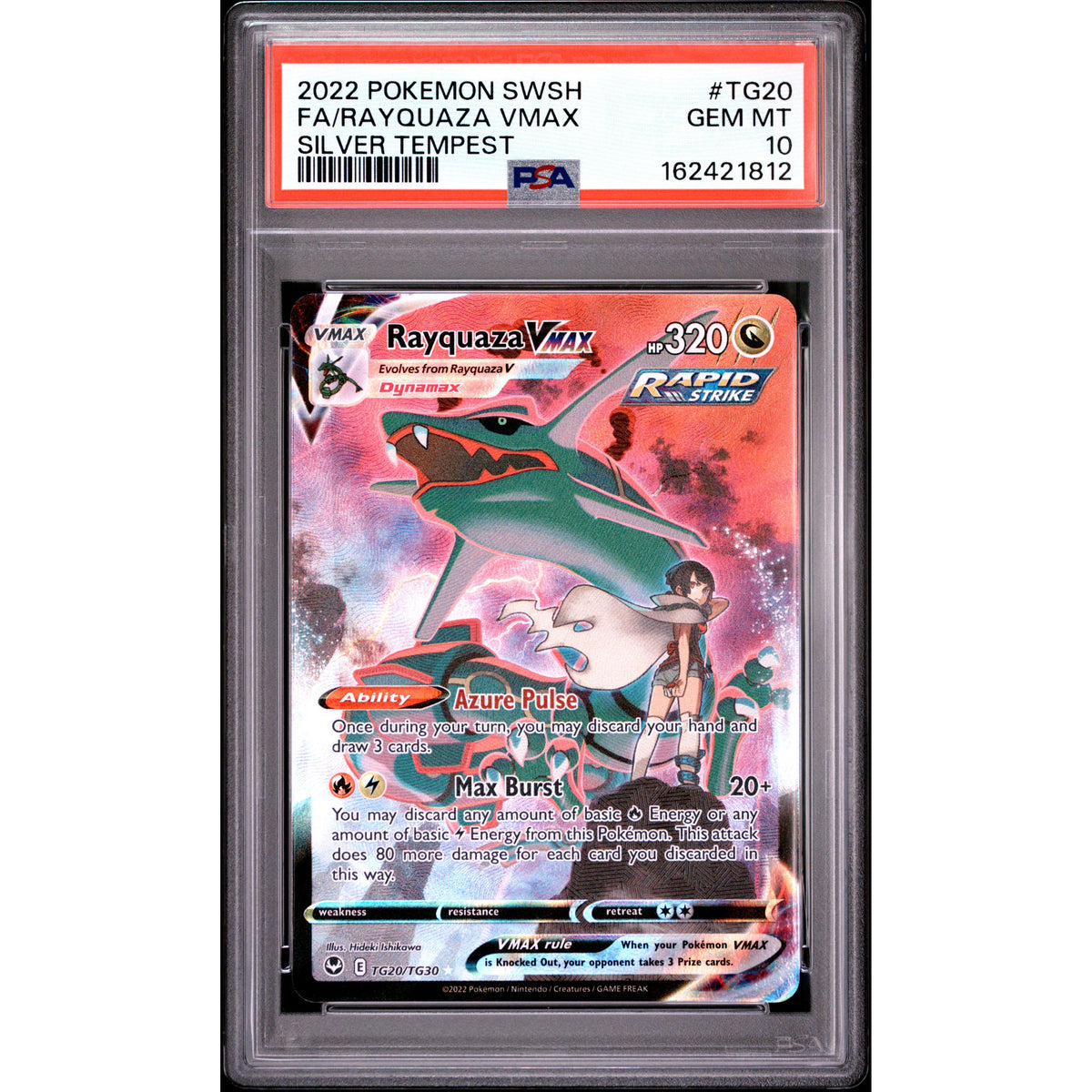 Pokémon TCG: Rayquaza Vmax #TG20 PSA 10-162421812