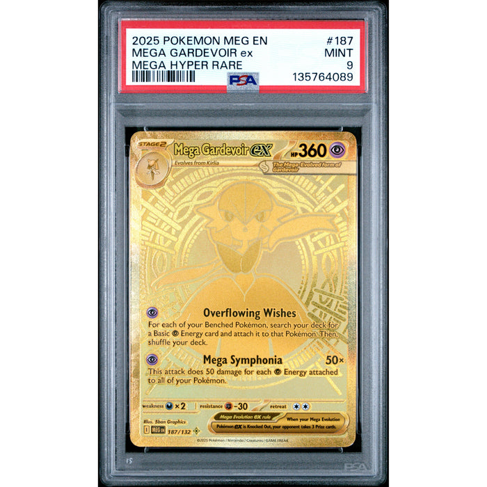 Pokémon TCG: Mega Gardevoir Ex #187 PSA 9 - Mega Evolution-135764089
