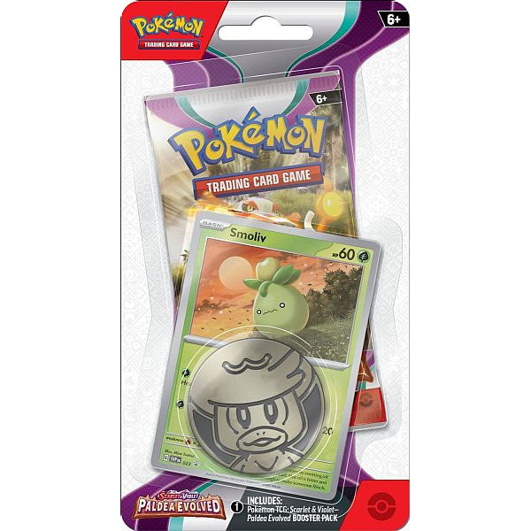 Paldea Evolved 1-Pack Checklane Booster Pack - Growlithe