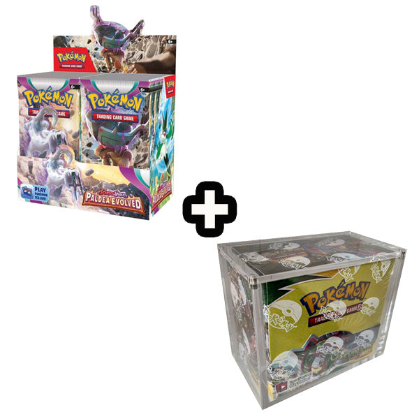 Paldea Evolved Booster Box + Akryl case Bundle