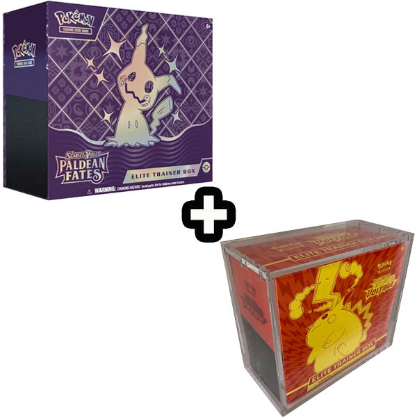 Paldean Fates Elite Trainer Box + Elite Trainer Box Akryl case - bundle