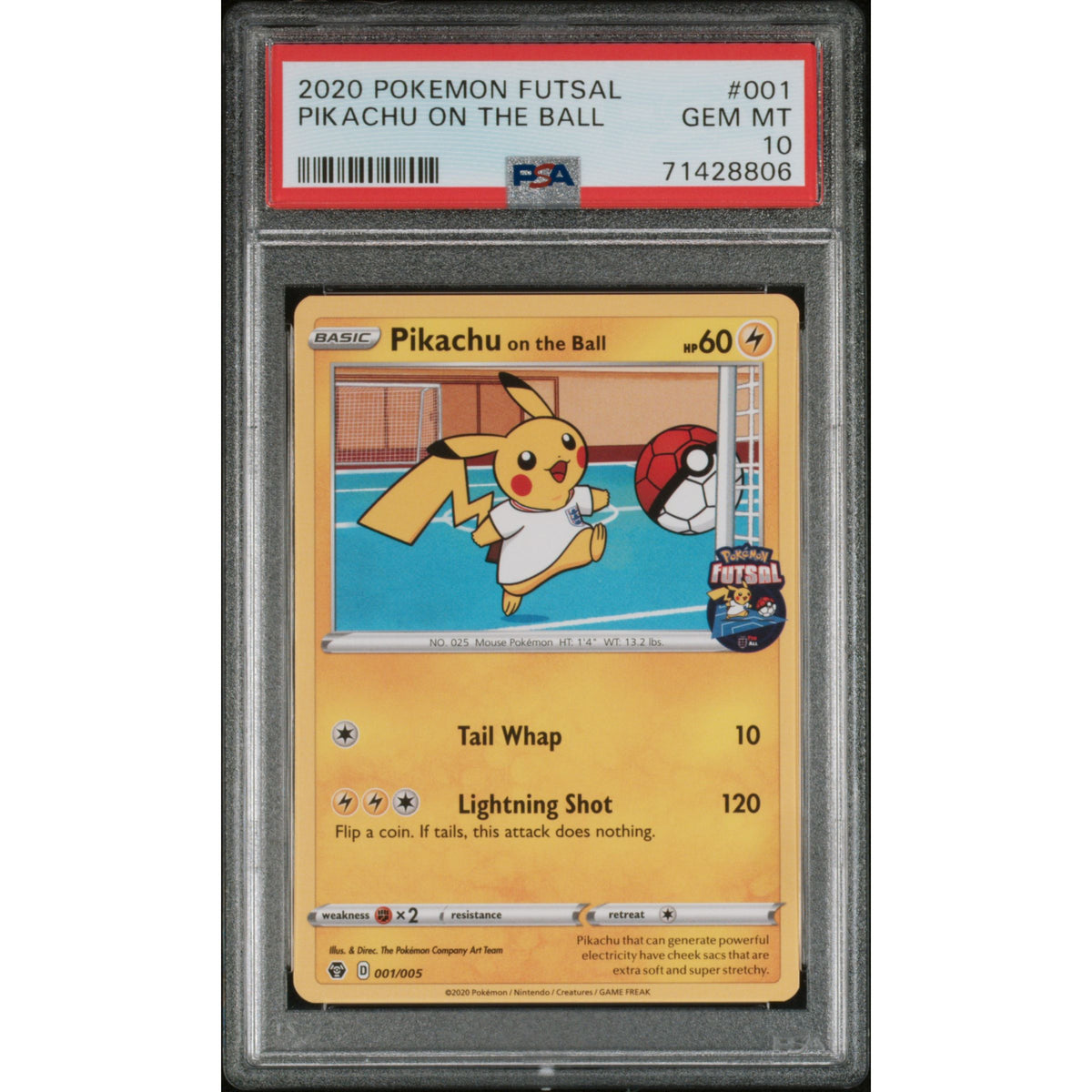 Pokémon TCG: Pikachu On The Ball #001 PSA 10-71428806