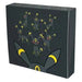 A black gift box from The Pokémon Company showcases artwork of Umbreon, the dark-type Pokémon, with multiple Umbreon illustrations and yellow ring motifs on a dark background. This Simplified Chinese Pokémon Umbreon Eevee GX Gift Box is ideal for collectors and fans of Pokémon TCG kinesiske kort.
