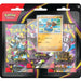 The Pokémon TCG: Pitch Black 3-Pack Blister by The Pokémon Company includes three booster packs and a visible Binacle card, all packaged in clear plastic with colorful artwork and Mega Evolution Series branding.