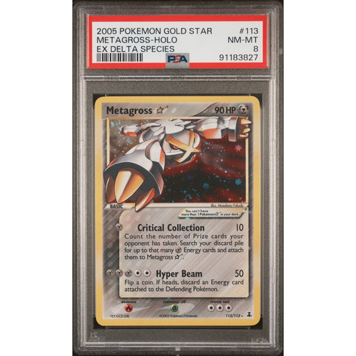 Pokémon TCG: Metagross Gold Star #113 PSA 8 - Delta Species-91183827