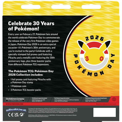  Pokémon Day 2026 Collection Back