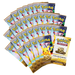The Pokémon TCG: 30th Celebration Ultra-Premium Collections – Day & Night by The Pokémon Company includes 25 booster packs in a fan-shaped display, with regular packs and special Classic Collection packs featuring Pikachu.